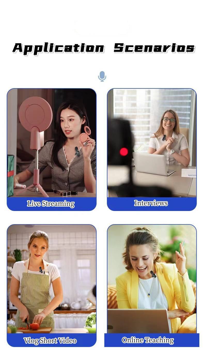 Application Scenarios

- Live Streaming
- Interviews
- Vlog Short Video
- Online Teaching
