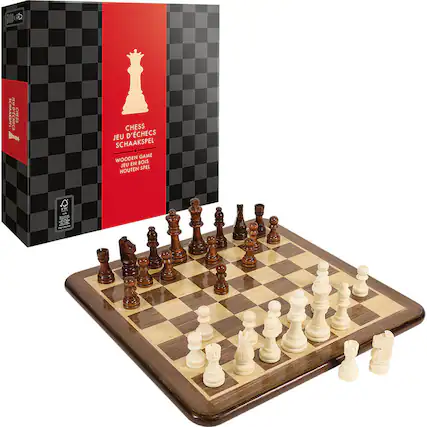 Sure, here is the corrected and grouped text:
- CHESS
- JEU D'ÉCHECS
- SCHAAKSPIEL
- WOODEN GAME
- JEU EN BOIS
- HOUTEN SPEL