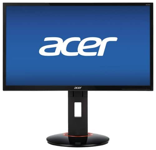 Front. Acer - X Series G-SYNC 24" LED-LCD HD Monitor - Black.