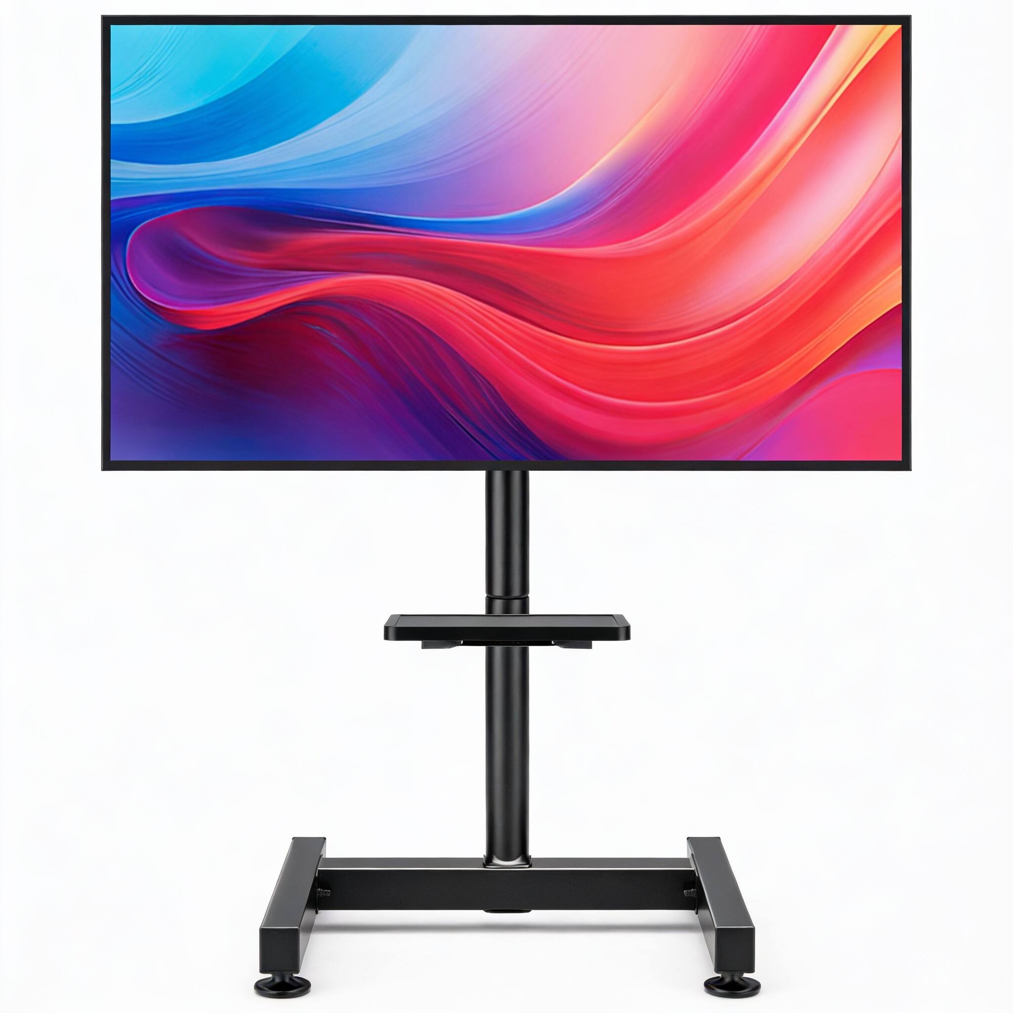 Front. Frangdom - 13-50" Mobile TV Stand with Shelf Tilt Height VESA 200x200 77lbs - 13"-50" Mobile TV Stand with Shelf.