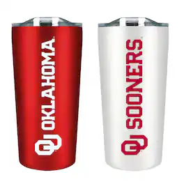The Fanatic Group - Oklahoma Sooners 18oz. Soft Touch Tumbler Two-Piece Set - Multicolor