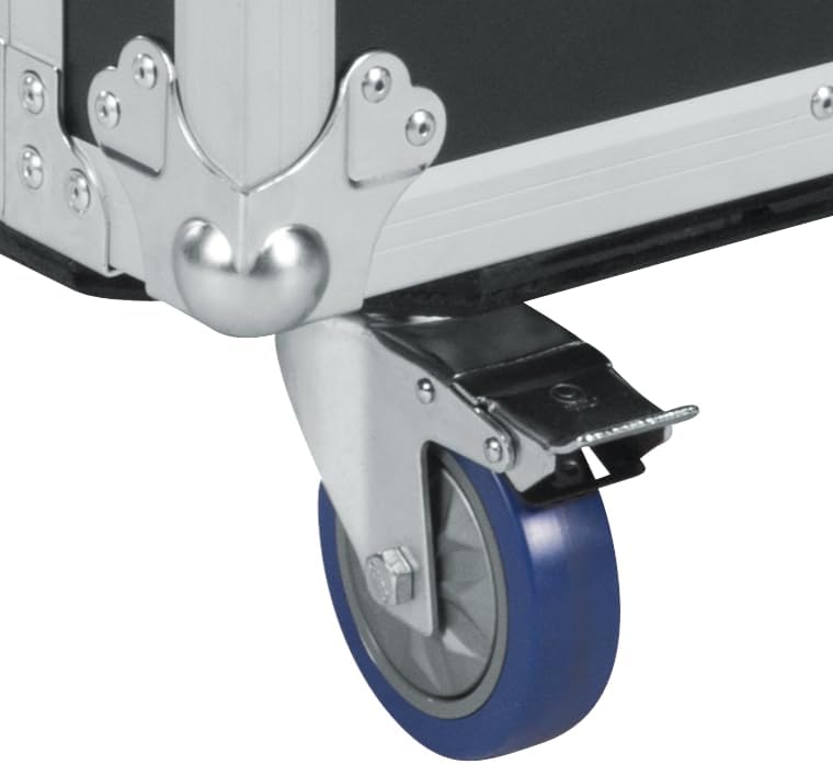Alt View 1. Gator - 16U ATA Audio Road Rack Case, 17" Deep, 9mm Plywood Construction, 4" Casters, 3.2mm Rails.
