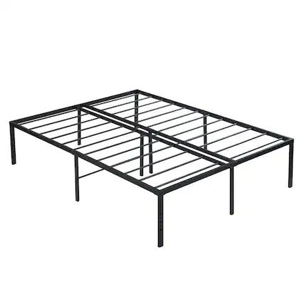 Front. Ecooso - Queen Size Bed Frame , Heavy Duty Metal Bed Frame , Quick & Easy Assembly, No Noise - Black.