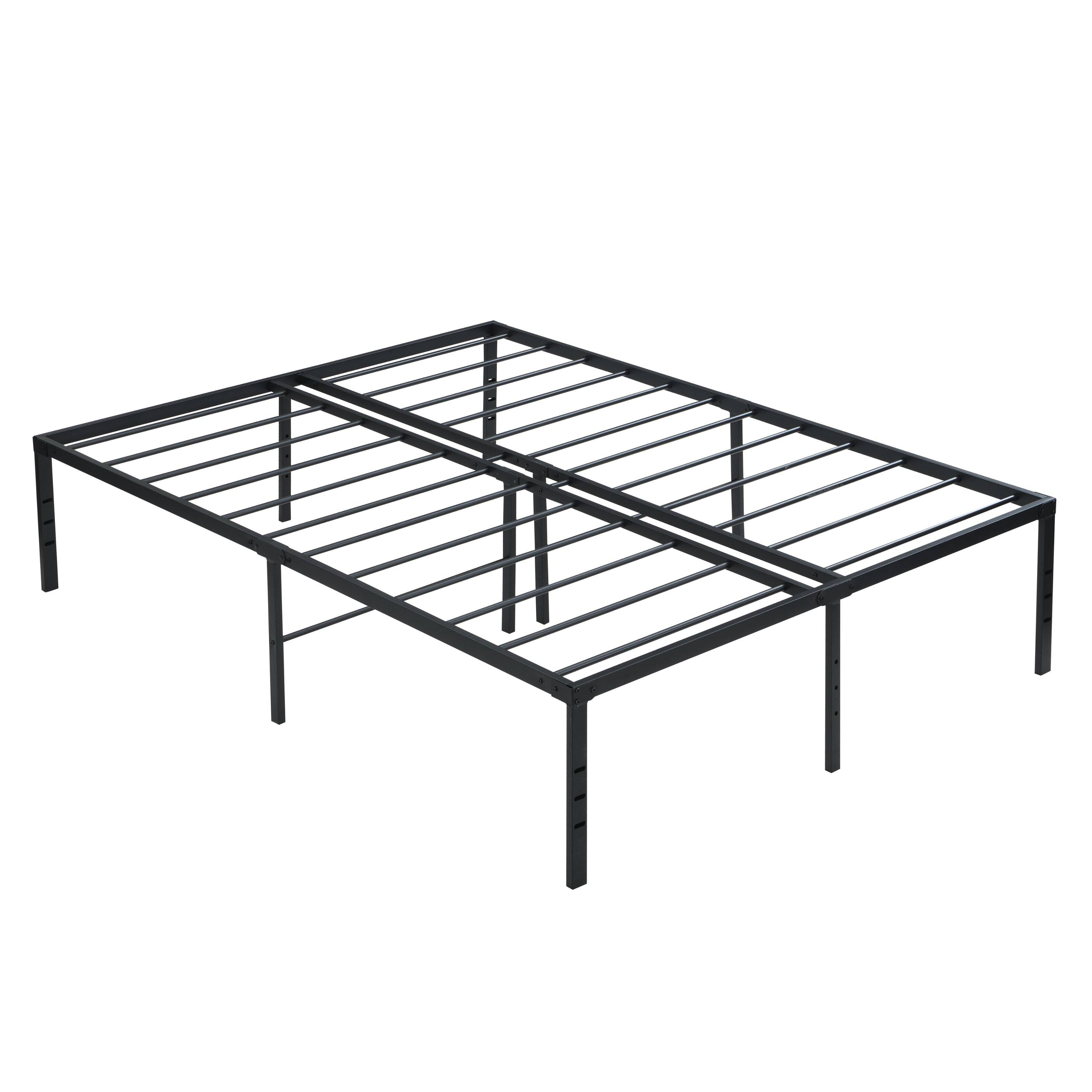 Ecooso - Queen Size Bed Frame , Heavy Duty Metal Bed Frame , Quick & Easy Assembly, No Noise - Black