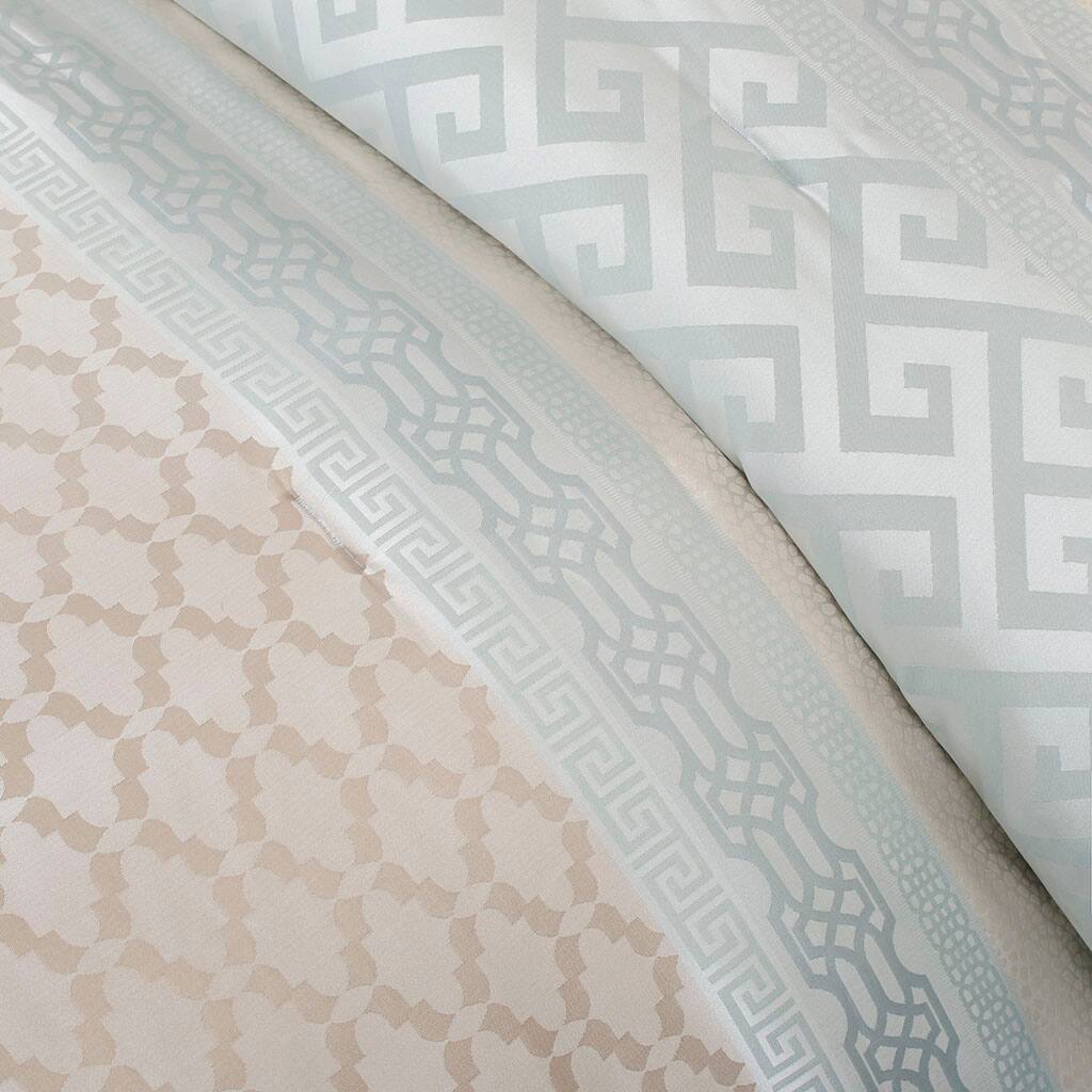 Alt View 5. Gracie Mills - Gracie Mills Theodore 7-Piece Jacquard Comforter Set - Aqua.