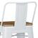Alt View 16. Simpli Home - Rayne Metal and Wood Counter Height Stool (Set of 4) - White.