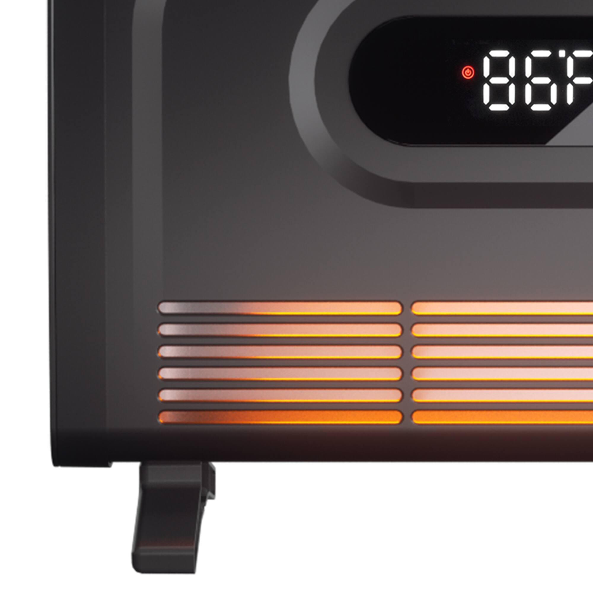 Alt View 3. Vaczon - Waterproof 1500W Bathroom Space Heater, Portable Electric Heater with LED Display Adjustable Thermostat, Eco Mode Remote - Black.