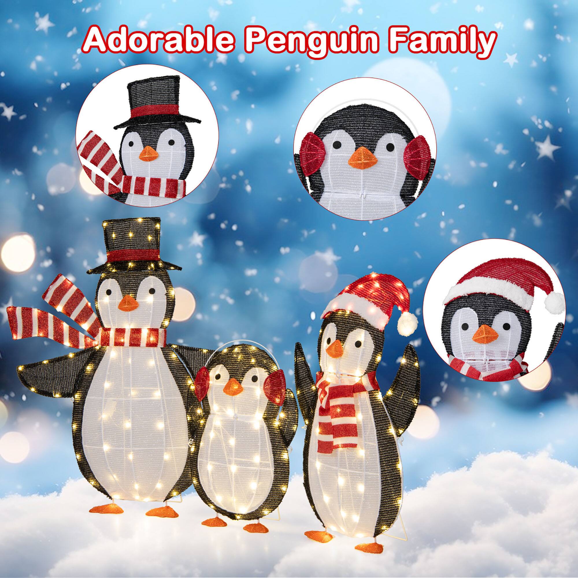 Adorable Penguin Family