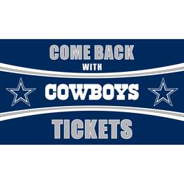 Evergreen Enterprises - Dallas Cowboys 28" x 16" Come Back With Tickets Door Mat - Multicolor