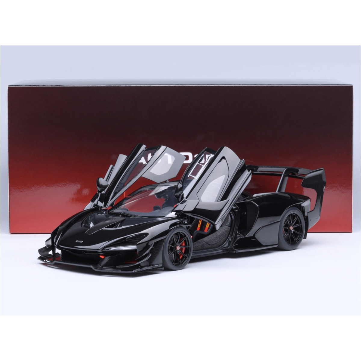 Alt View 8. Autoart - McLaren Senna GTR Onyx Black 1/18 Model Car by Autoart.