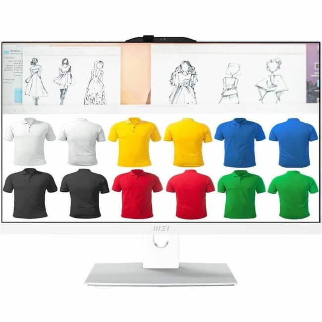 MSI - Modern AM242TP -1092US 24" touchscreen display All-in-One PC- Intel Core 7 150U - 32 GB - 1 TB SSD - WIN11 PRO - Black