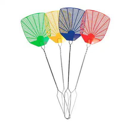 Front. PIC - PIC Assorted Plastic Fly Swatter - Multicolored.