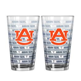 Logo Brands - Auburn Tigers Two-Pack Chant Fade 16oz. Pint Glass Set - Multicolor
