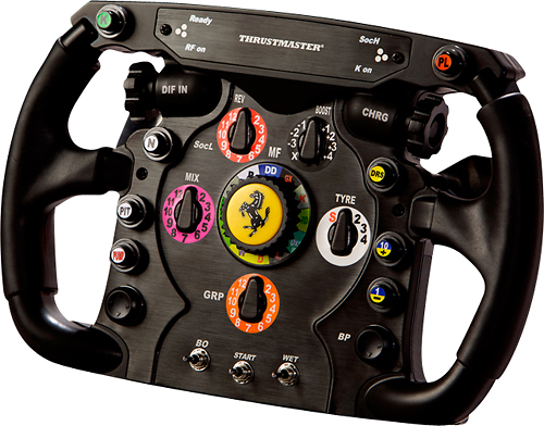 Angle View: Thrustmaster - Ferrari F1 Wheel Add-On - Black