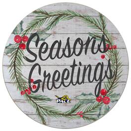 Jardine - Pace University Setters 20'' x 20'' Season's Greetings Circle - White