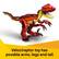 Velociraptor toy has posable arms, legs and tail