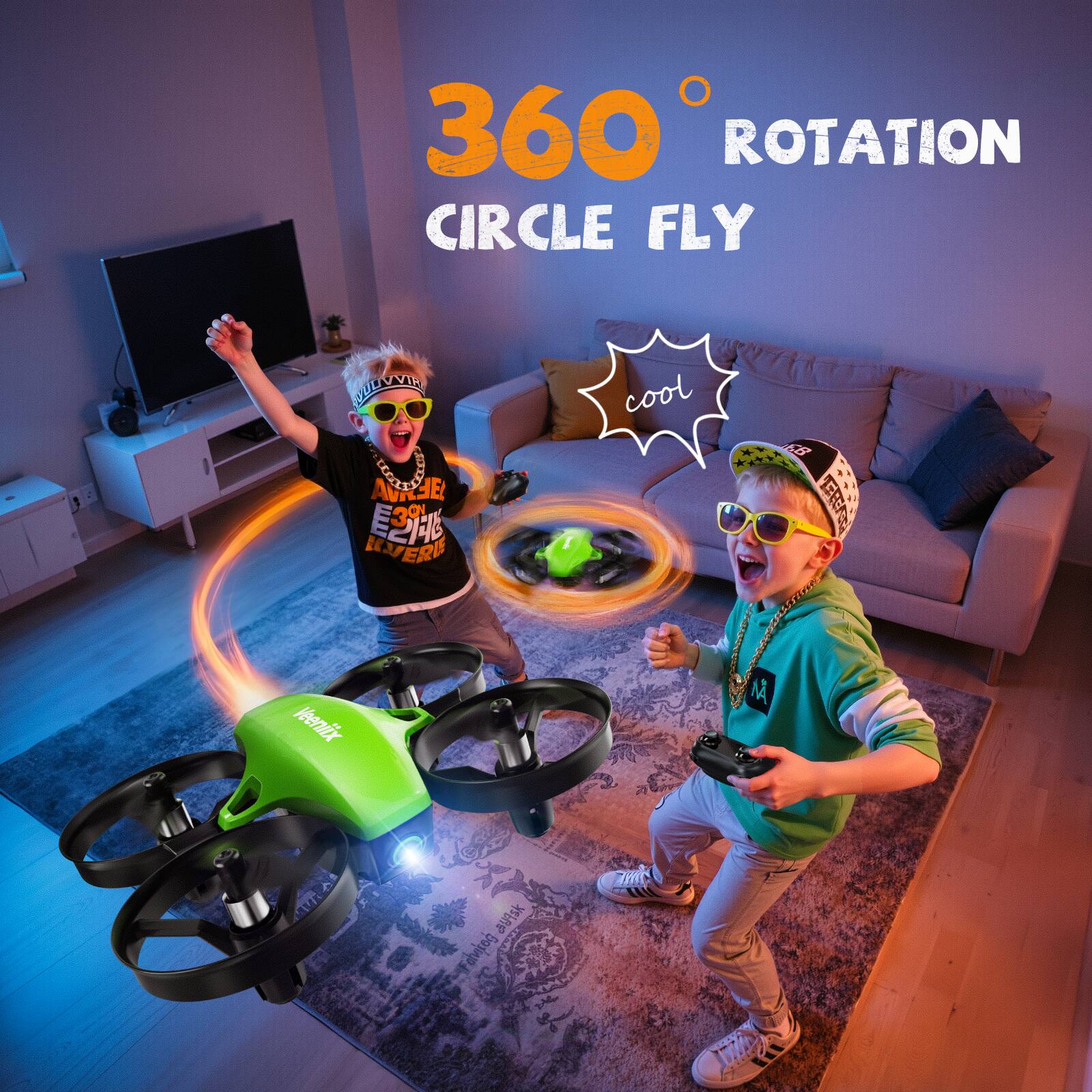 360° ROTATION  
CIRCLE FLY  
cool  
Veenix