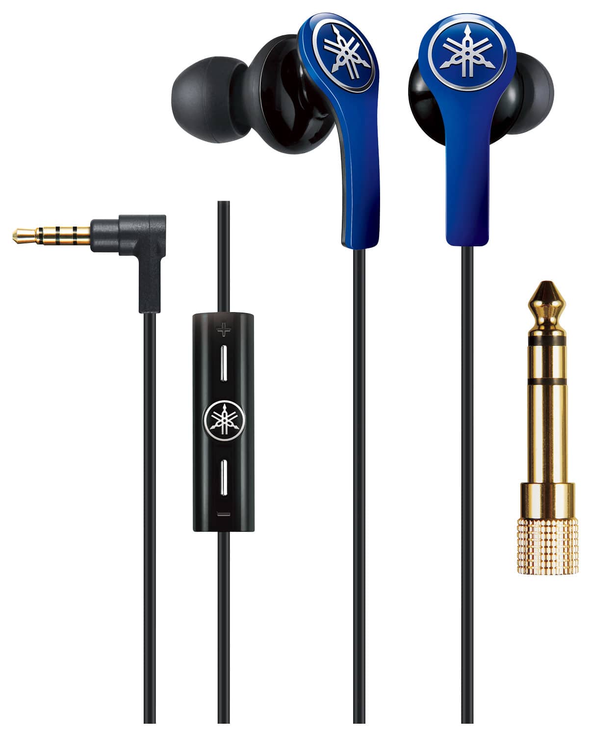 Front. Yamaha - Earbud Headphones - Blue.