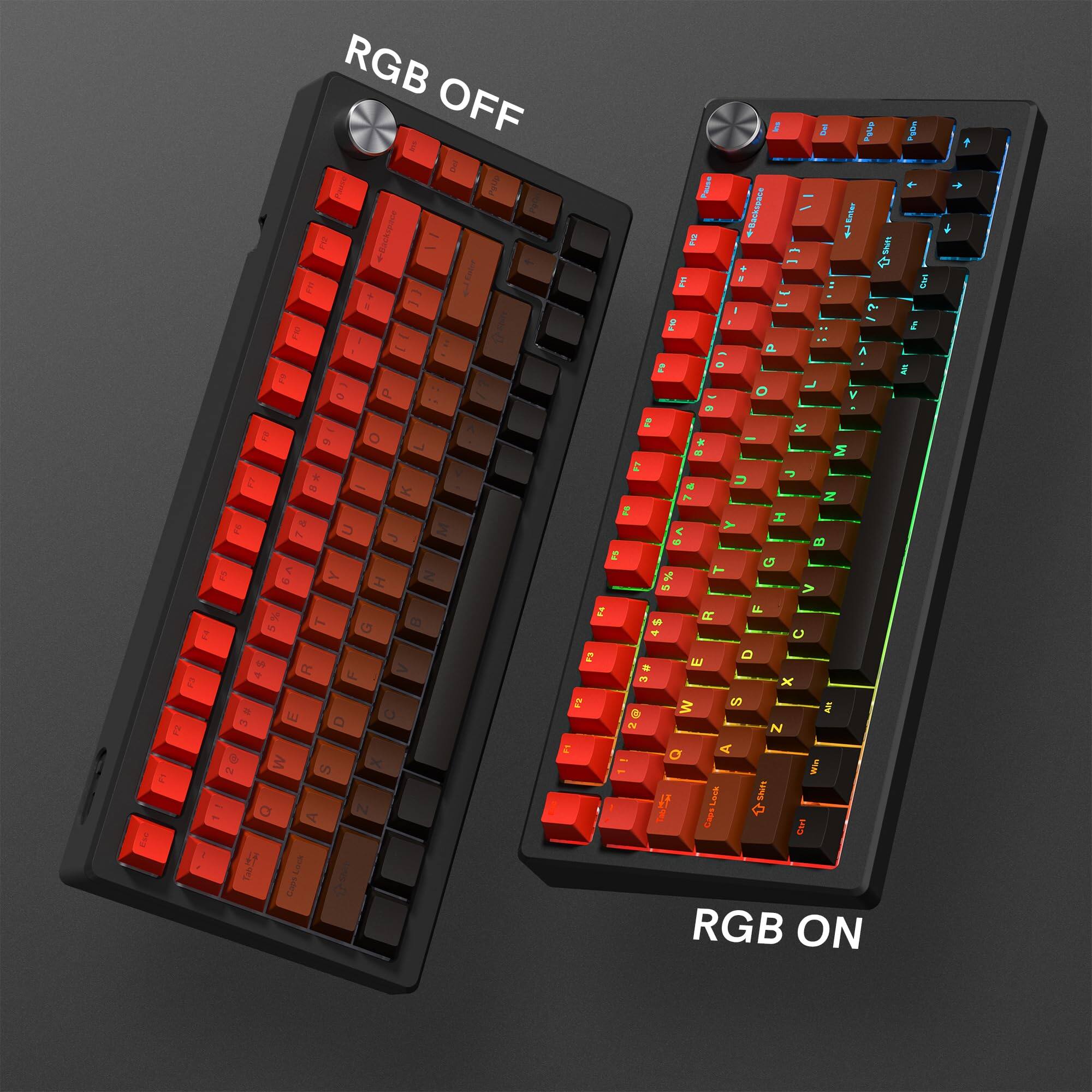 Reds Spade Pbt Key Caps Double Shot Shine Through Custom Keycaps ...