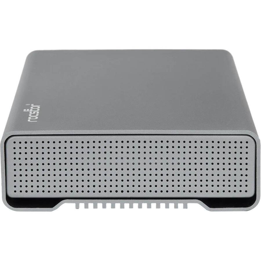 Alt View 3. Rocstor - Rocstor Rocpro D90 10 TB Desktop Rugged Hard Drive - 3.5" External - SATA (SATA/600) - Aluminum Gray - MAC Device.