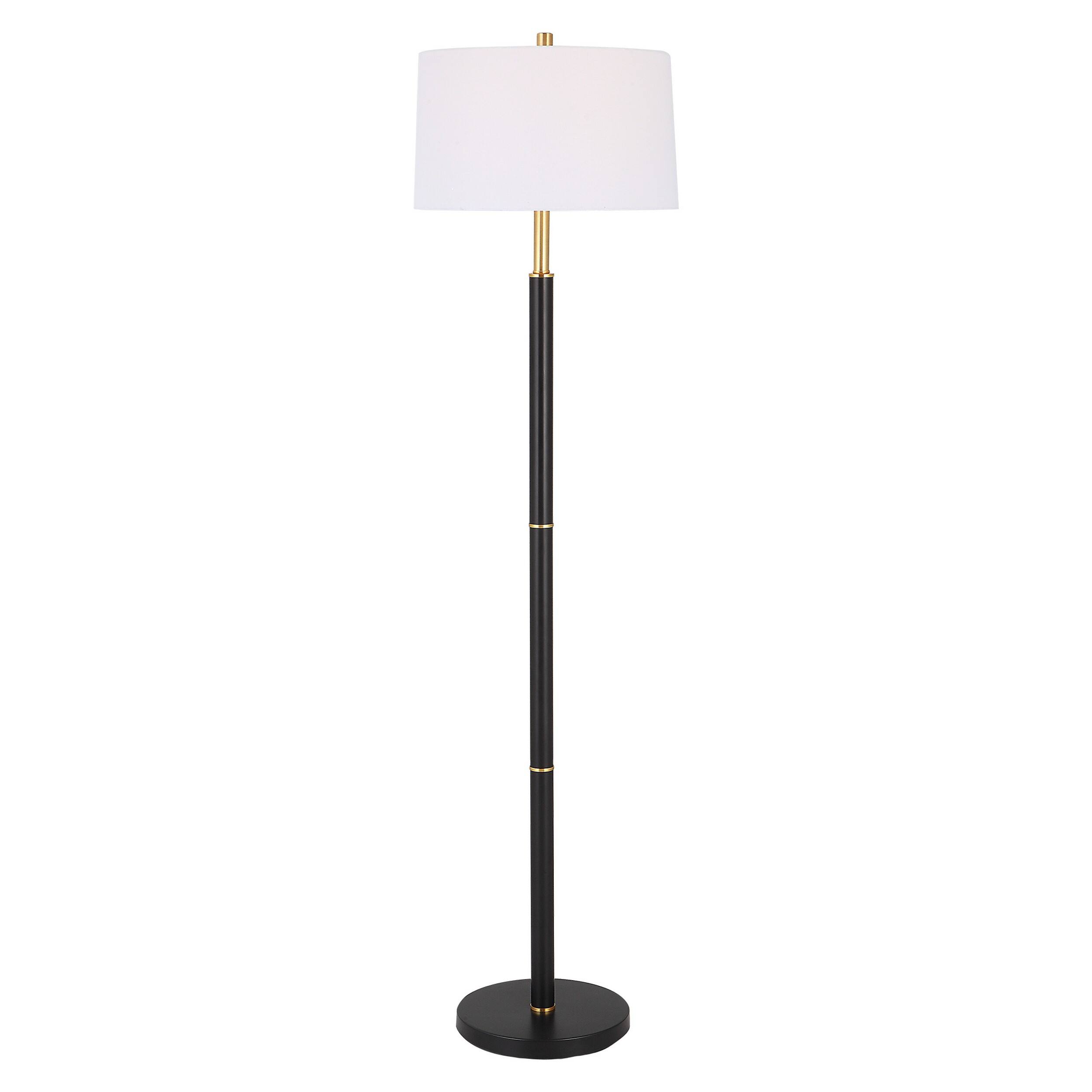 Front. Manhattan Lane - 62 Inch Floor Lamp, Tapered Hardback Shade.