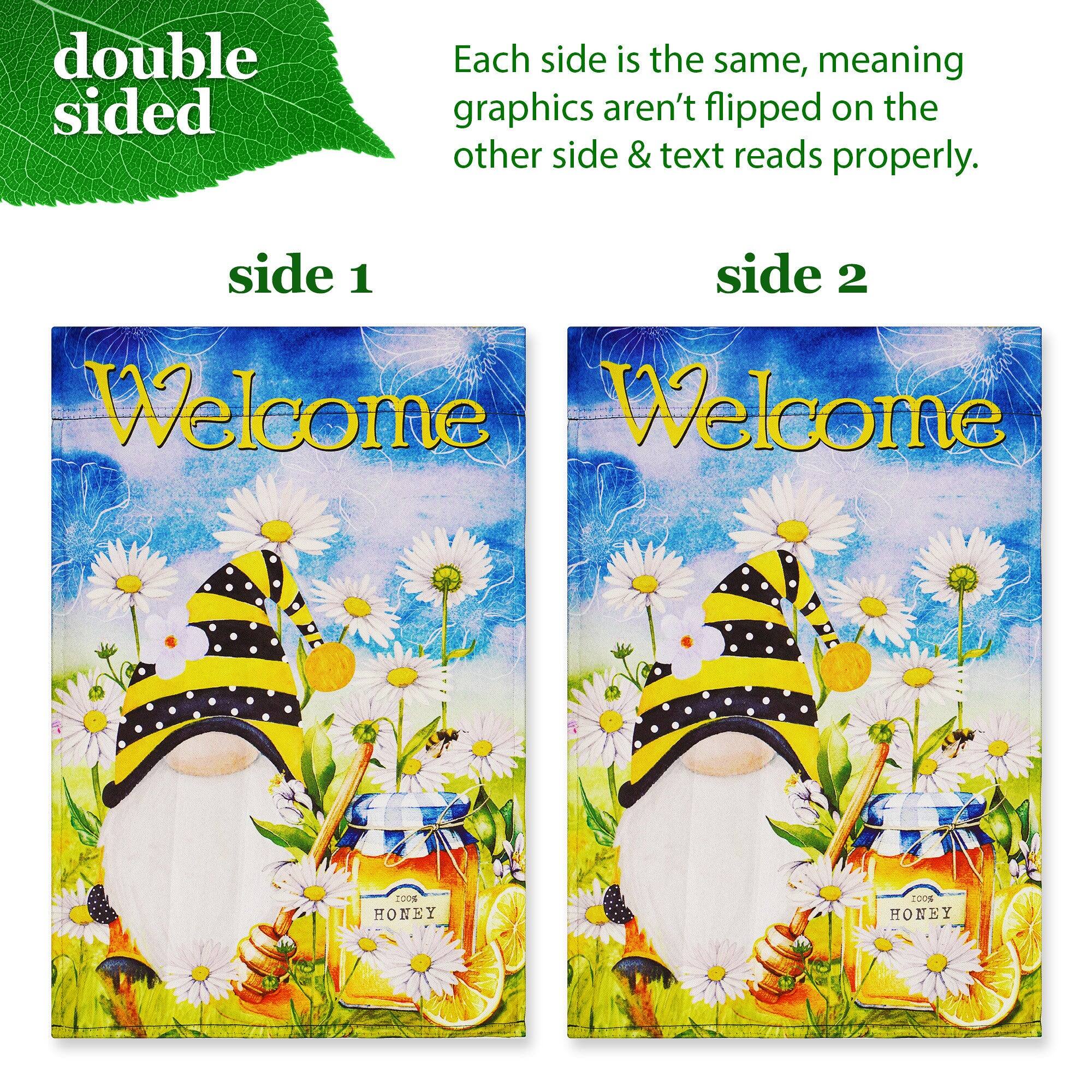 double sided

Each side is the same, meaning graphics aren't flipped on the other side & text reads properly.

side 1

Welcome

side 2

Welcome

COO HONEY 200 HONEY