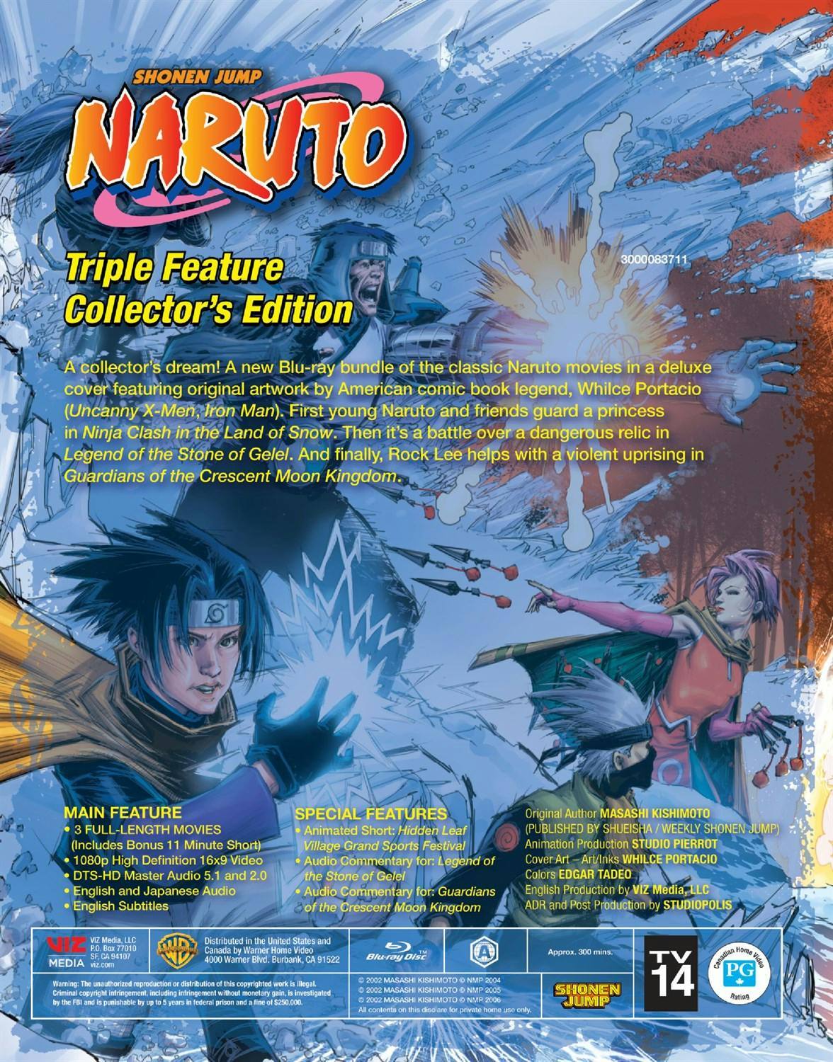 Back. Naruto Triple Feature Collector's Edition (Blu-ray Collector's Edition) [Blu-ray].