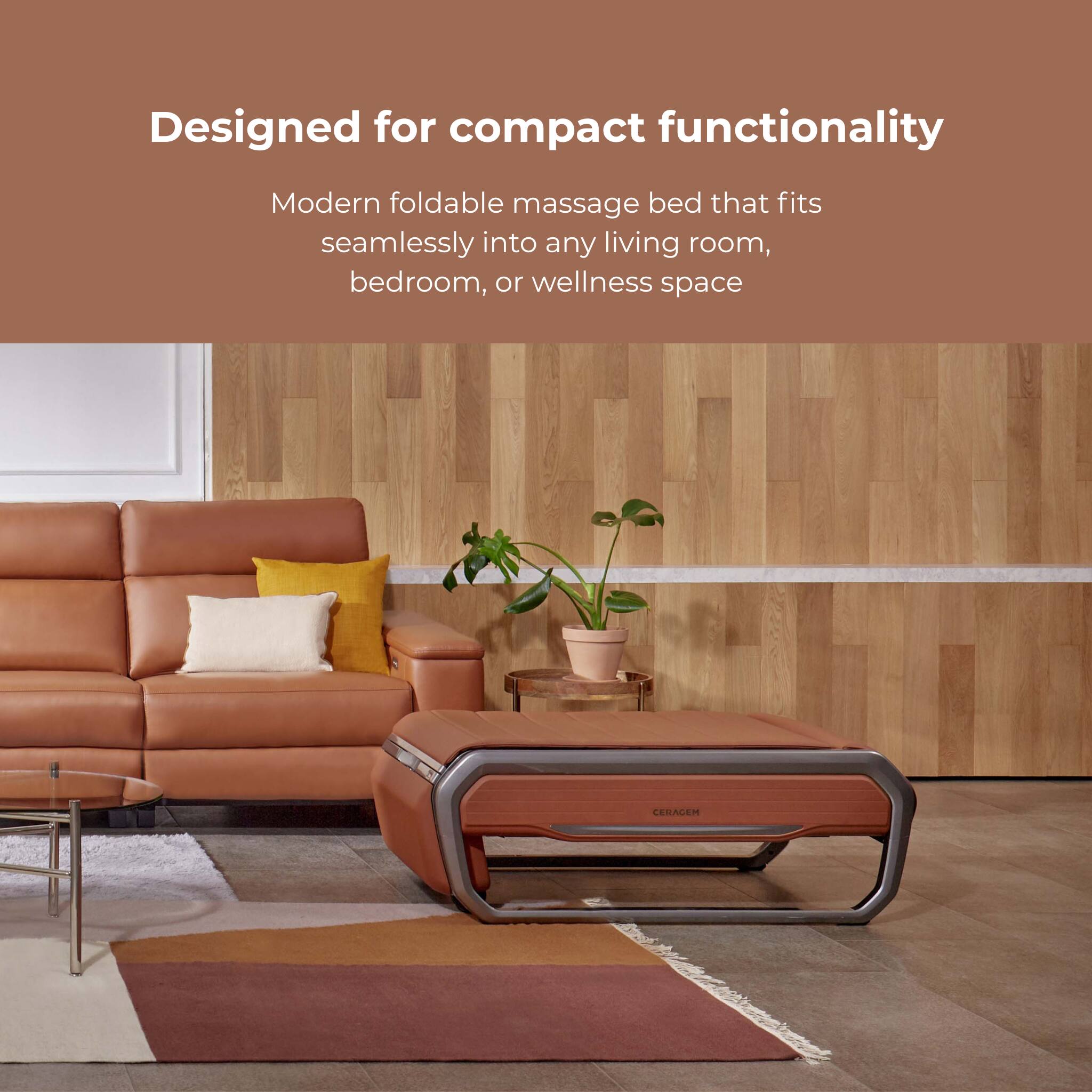 Designed for compact functionality

Modern foldable massage bed that fits seamlessly into any living room, bedroom, or wellness space

LEGALEM