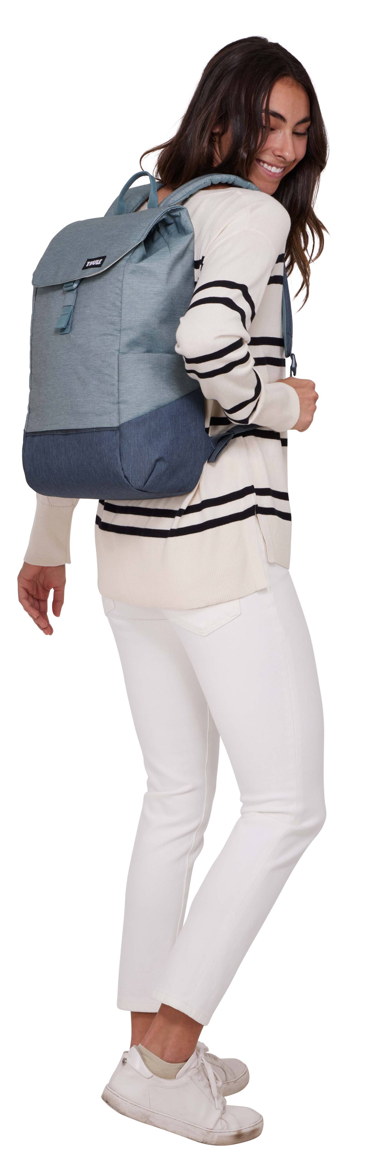 Alt View 2. Thule - Lithos Backpack 16L - POND GRAY/DARK SLATE.