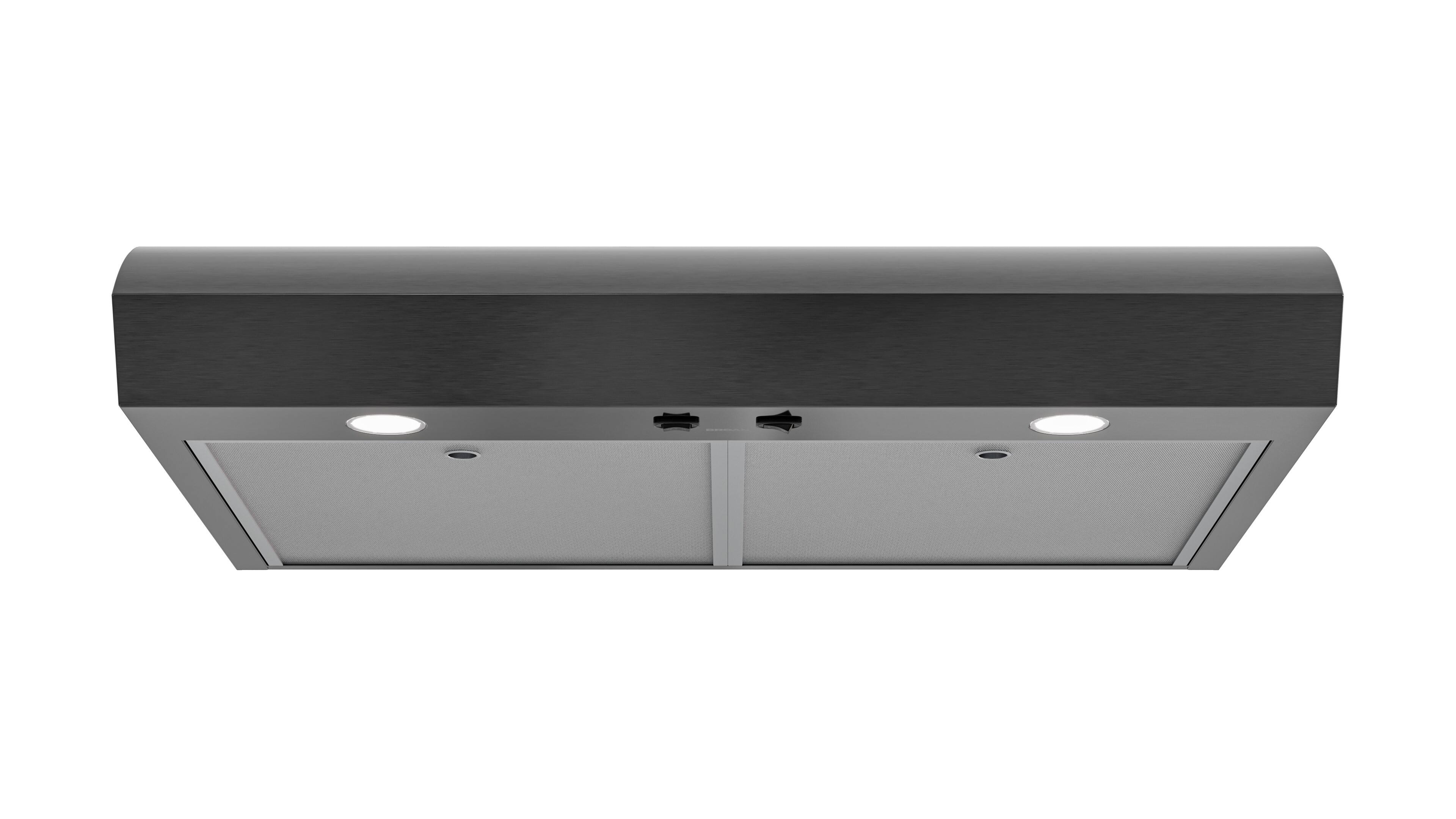 Alt View 5. Broan - Broan-NuTone 30-Inch Under Cabinet Range Hood, ENERGY STAR, 350 Max Blower CFM - Stainless Steel.