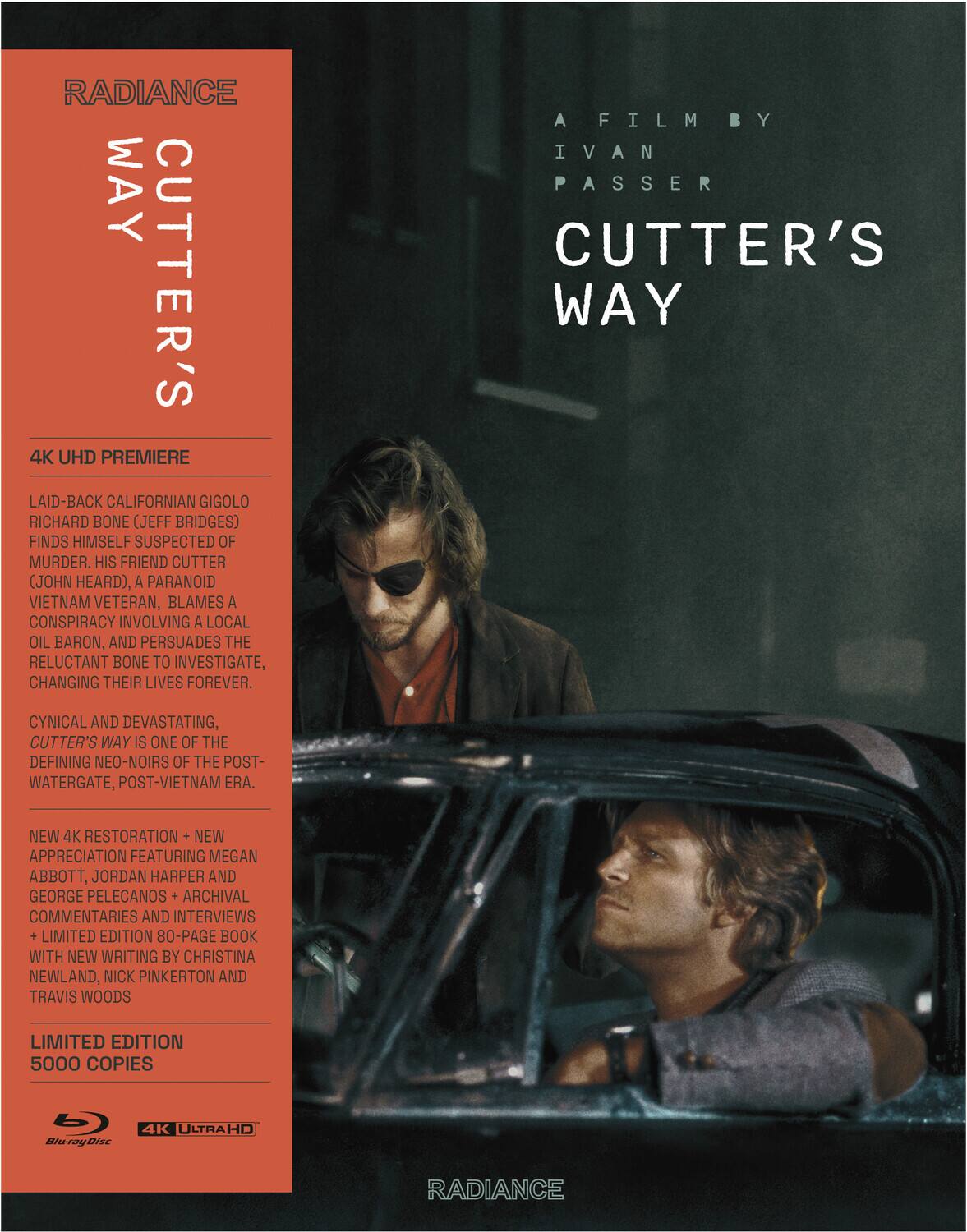 Front. Cutter's Way   - 4K Blu-Ray.