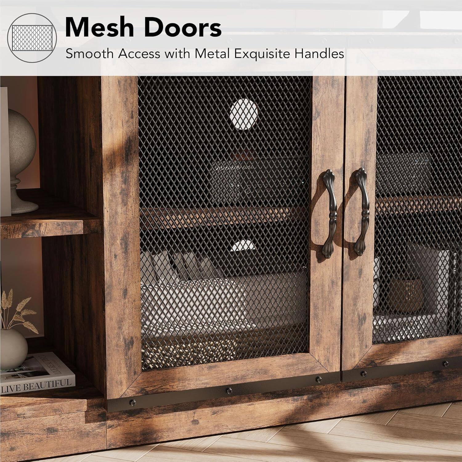 Mesh Doors  
Smooth Access with Metal Exquisite Handles  

Live Beautiful