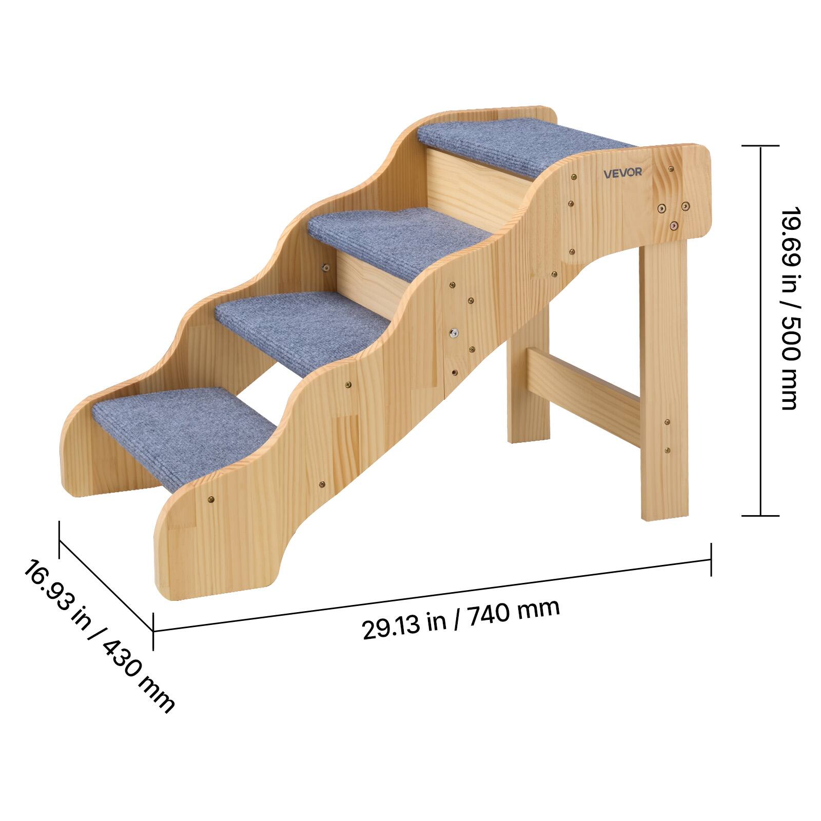 - VEVOR
- 19.69 in / 500 mm
- 16.93 in / 430 mm
- 29.13 in / 740 mm