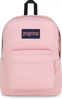 JanSport - SuperBreak One Backpacks-Durable,Lightweight Bookbag with Front Utility Pocket-Premium Backpack School Bookbag - Misty Rose