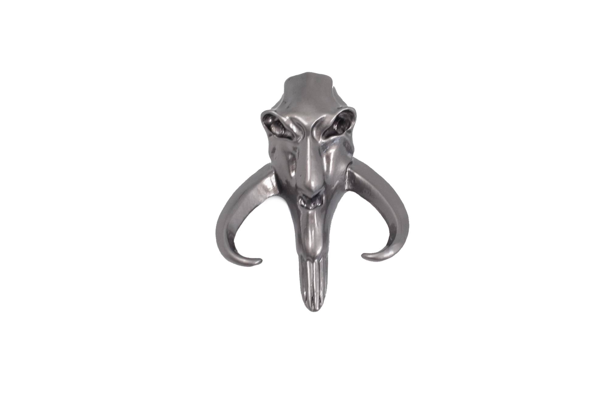 Alt View 1. SalesOne LLC - Star Wars The Mandalorian 3D Mythosaur Skull Collector Pin Toynk Exclusive - Silver.