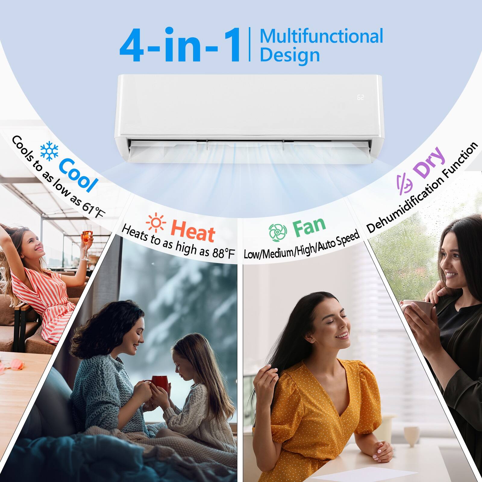 Winado 12000BTU/24SEER2 230.00V 970W Split Air Conditioner Split