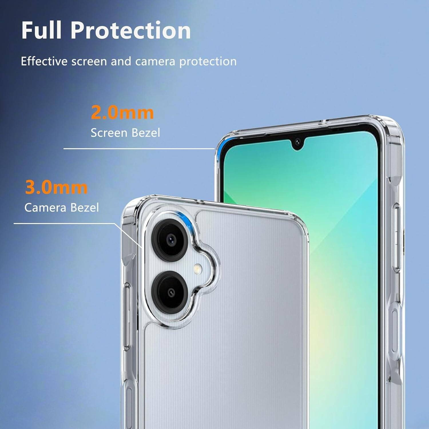 Full Protection
Effective screen and camera protection
2.0mm Screen Bezel
3.0mm Camera Bezel