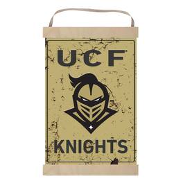 Jardine - UCF Knights Faux Rust Banner Sign - Black