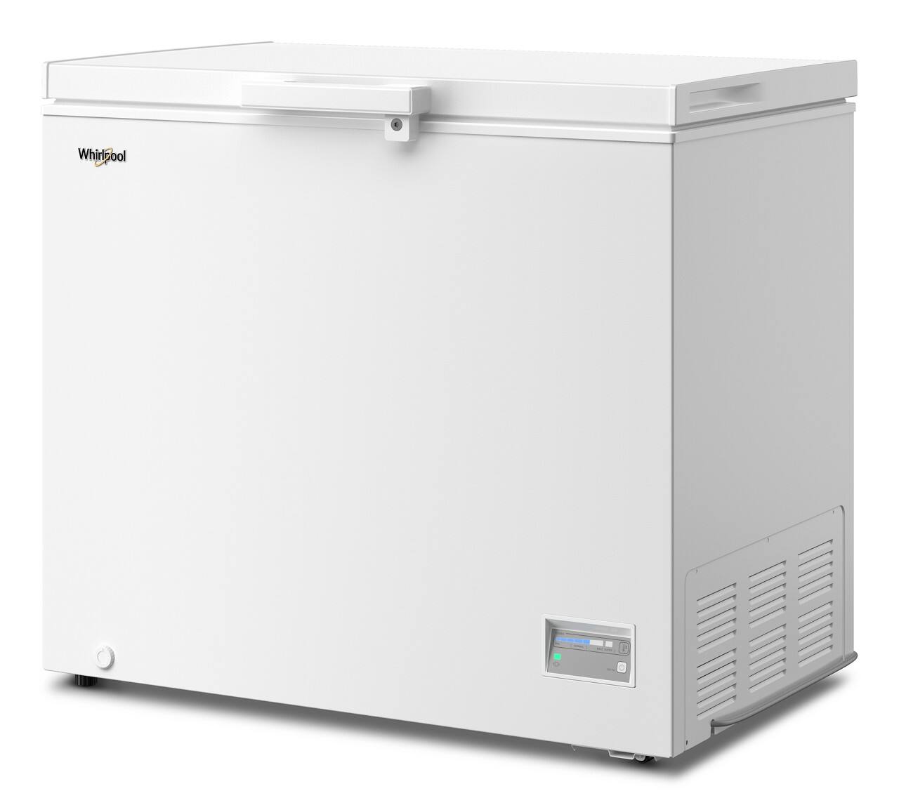 Left. Whirlpool - Whirlpool 9 cu. ft. Chest Freezer with 2 Storage Baskets - White.