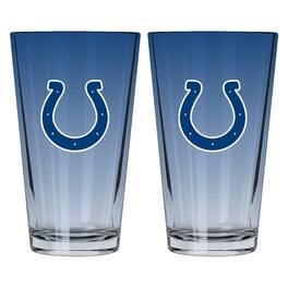 The Memory Company - Indianapolis Colts Two-Pack 16oz. Ombre Pint Glass Set - Multicolor