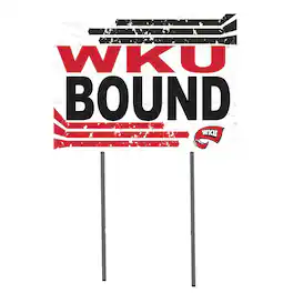 Jardine - Western Kentucky Hilltoppers 18'' x 24'' Bound Yard Sign - White