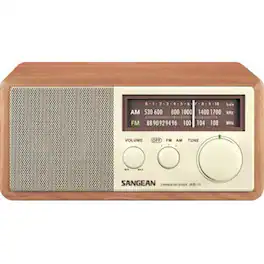 Sangean - 7W Analog AM/FM Receiver - Brown