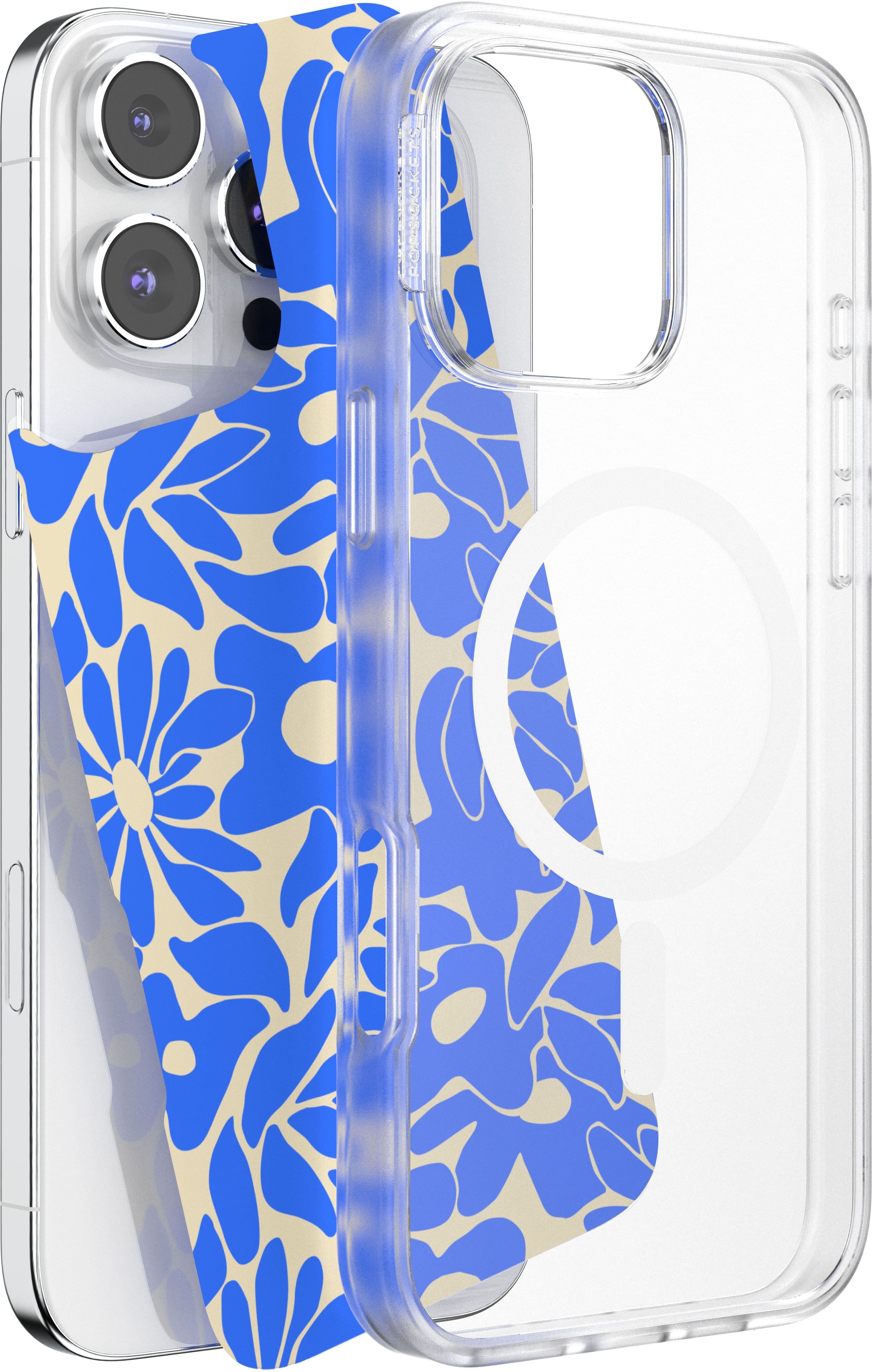 Alt View 1. PopSockets - Looks iPhone 16 Pro Max Swappable Graphic Case Inserts (3 per pack) - compatible w/ PopSockets PopCase only - Multi Bundle.