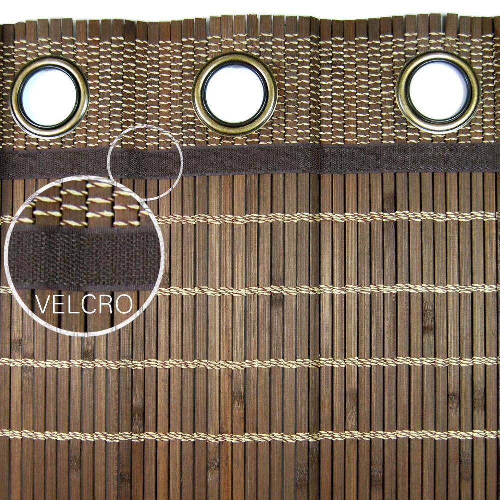 Angle. Versailles - Versailles Thermal Liners For Ring Top Bamboo Panels - 40" x 63" Off-White - Off white.