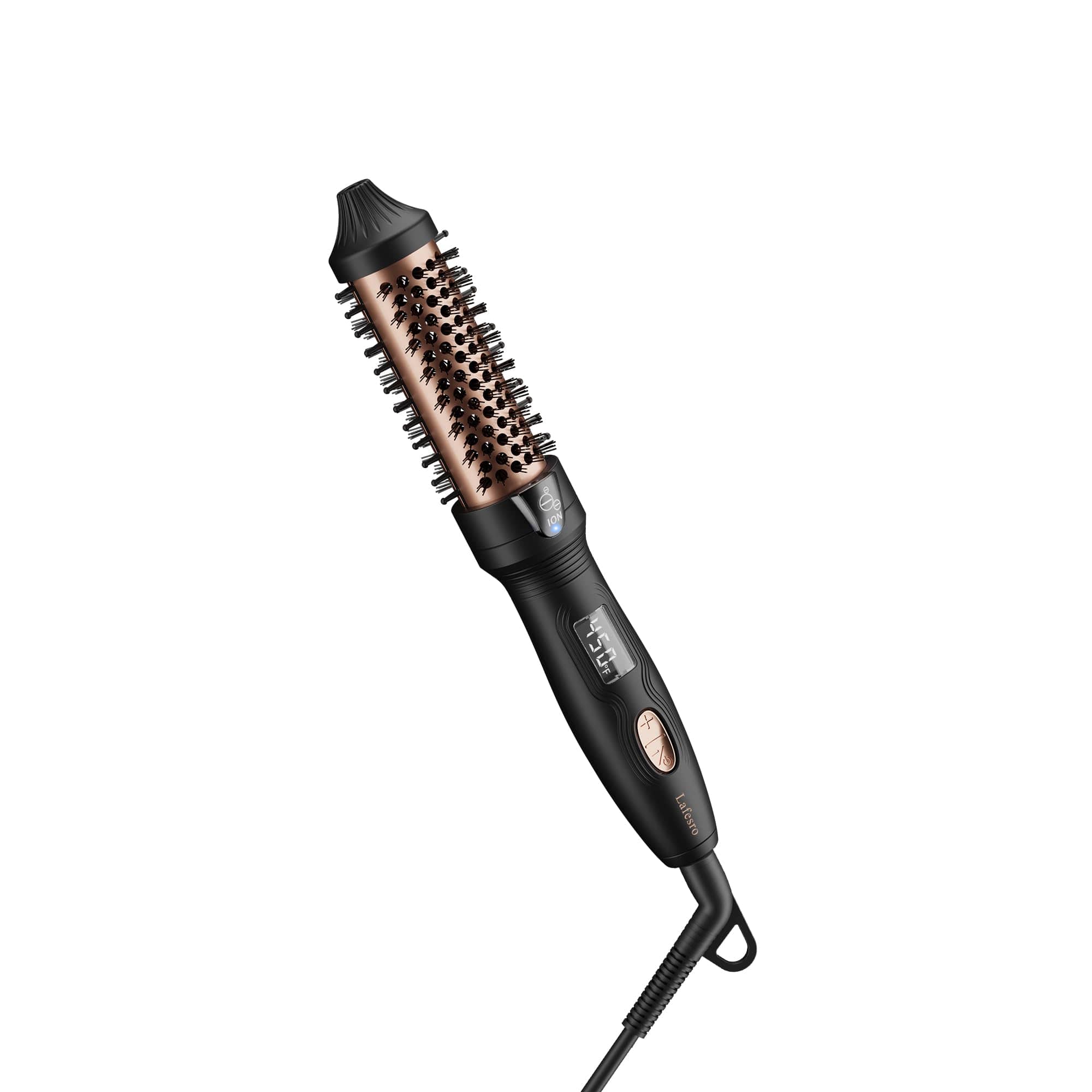 VEGA AUTOMOTIVE - Thermal Brush Mini Tiny Ionic Heated Round For Blowout Look Tourmaline Ceramic Curling Iron Short To Medi - Black