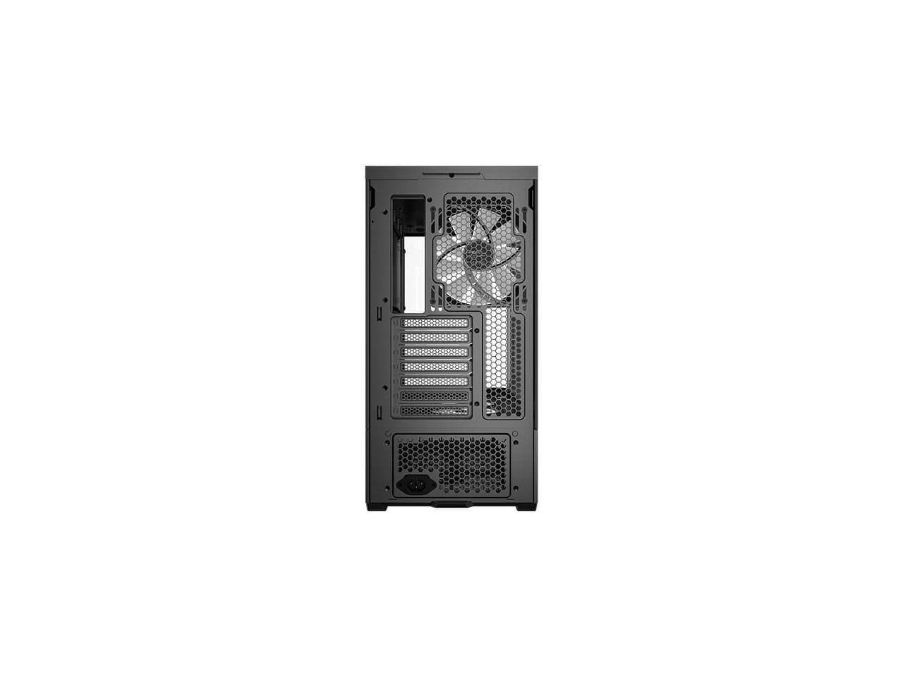 Alt View 5. Antec - Antec C6 Curve ARGB Mid-Tower, Tempered Glass, 3 Fans, 360mm Radiator, 450mm GPU, Type-C 10Gbps - Black.