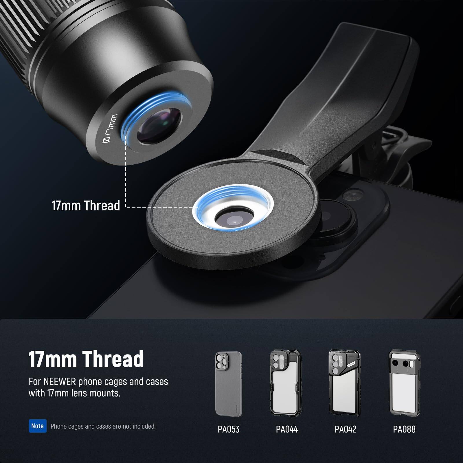 1mm A7 17mm Thread

17mm Thread For NEEWER phone cages and cases with 17mm lens mounts. Note: Phone cages and cases are not included.

PA053 PA044 PA042 PA088