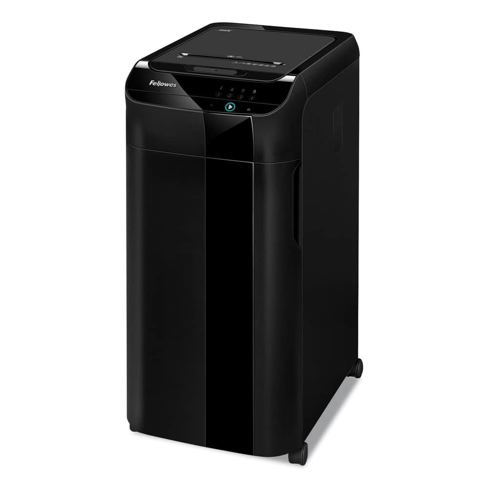 Fellowes - 4964001 AutoMax 350C 350 Auto/12 Manual Sheet Capacity Auto Feed Cross-Cut Shredder - Black