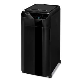 Fellowes - 4964001 AutoMax 350C 350 Auto/12 Manual Sheet Capacity Auto Feed Cross-Cut Shredder - Black