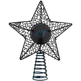 The Memory Company - Carolina Panthers Star Tree Topper - Multicolor